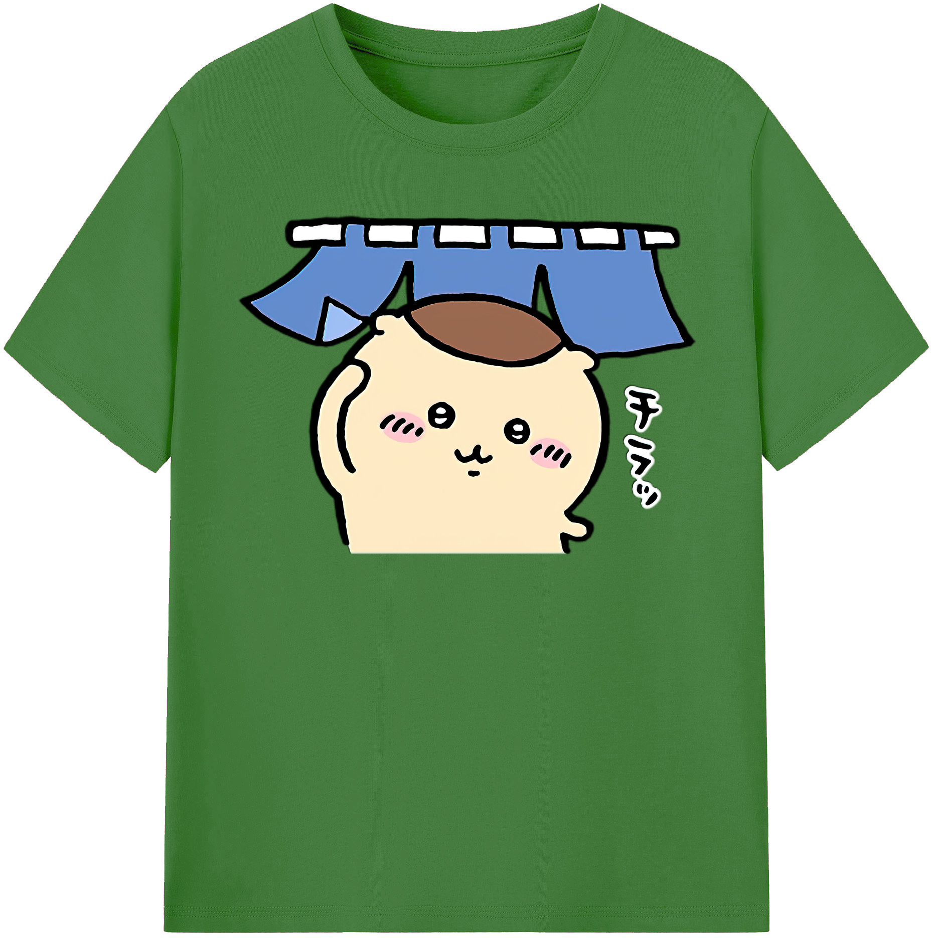 （画像用） ちいかわ くりまんじゅう Chii-kawa kuri manjū レディースカジュアルプリントTシャツ（綿100％）